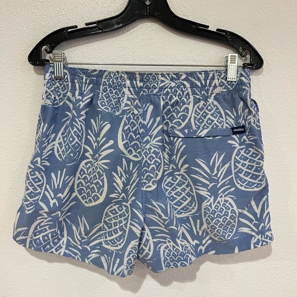 Chubbies Men’s Shorts Swimtrunks 4” Blue Floral Men’s Size Medium - Picture 2 of 4